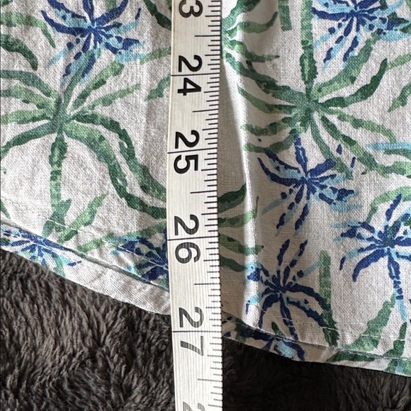 TENTH + OCEAN. Tropical, Linen & Cotton, Button Down Shirt. Size Medium. - Picture 11 of 11